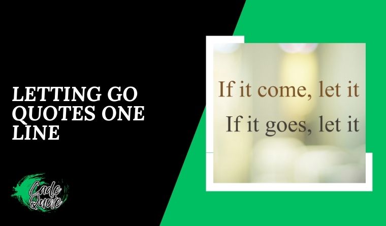 Letting Go Quotes One Line