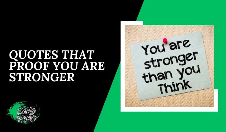 πͺ Quotes That Proof You Are Stronger πͺ