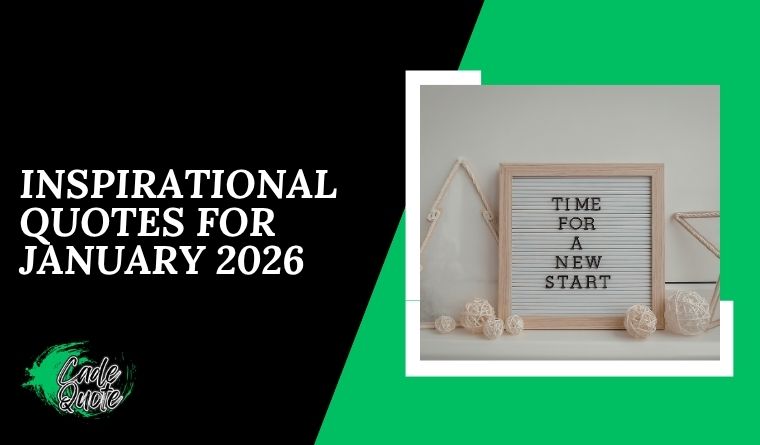  Inspirational Quotes for January 2026