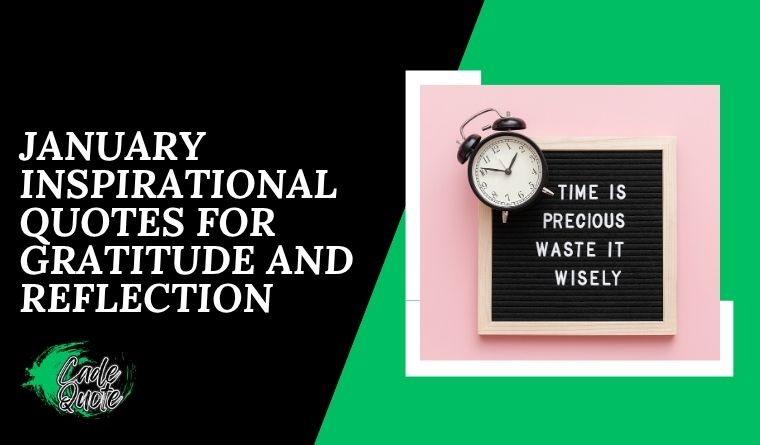  January Inspirational Quotes for Gratitude and Reflection