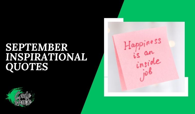 September Inspirational Quotes 