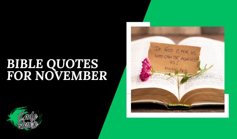 Bible Quotes For November