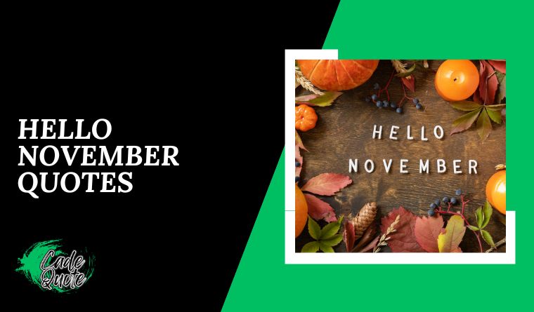 Hello November Quotes